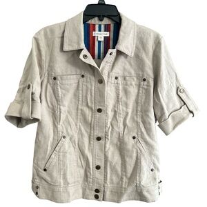 Coldwater Creek Beige Utility Jacket